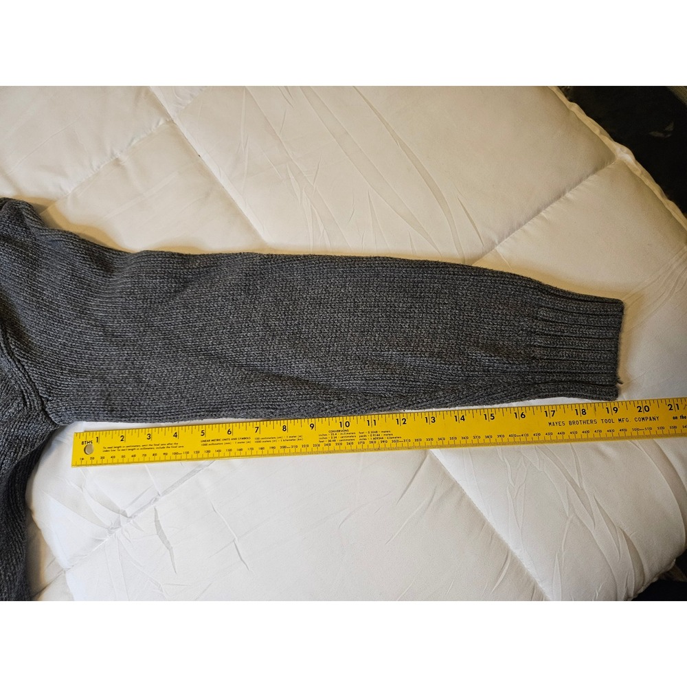 Polo Ralph Lauren Mens Grey Cotton Shaker Stitch Crewneck Sweater Large - Picture 6 of 9